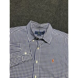 Polo by Ralph Lauren Blue and White Checkered Shirt